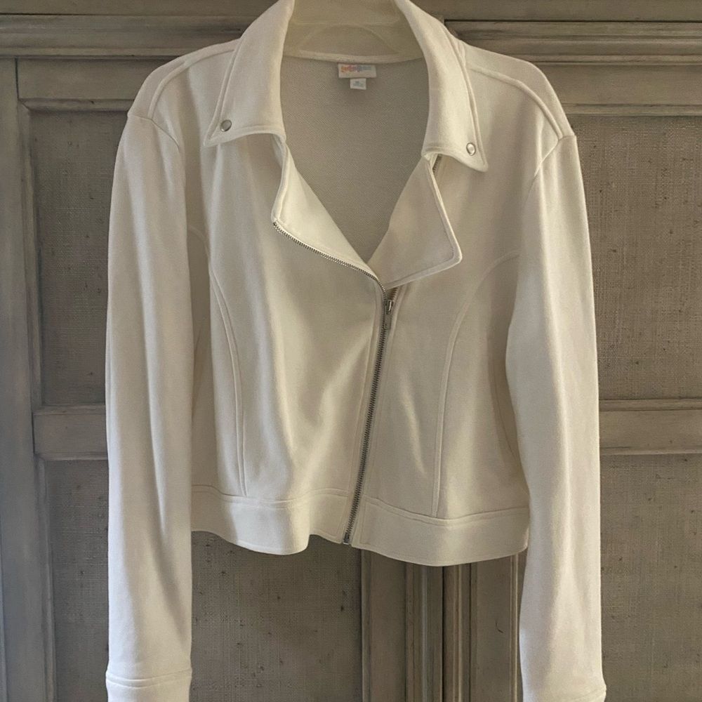LuLaRoe Off-White Zip Blazer